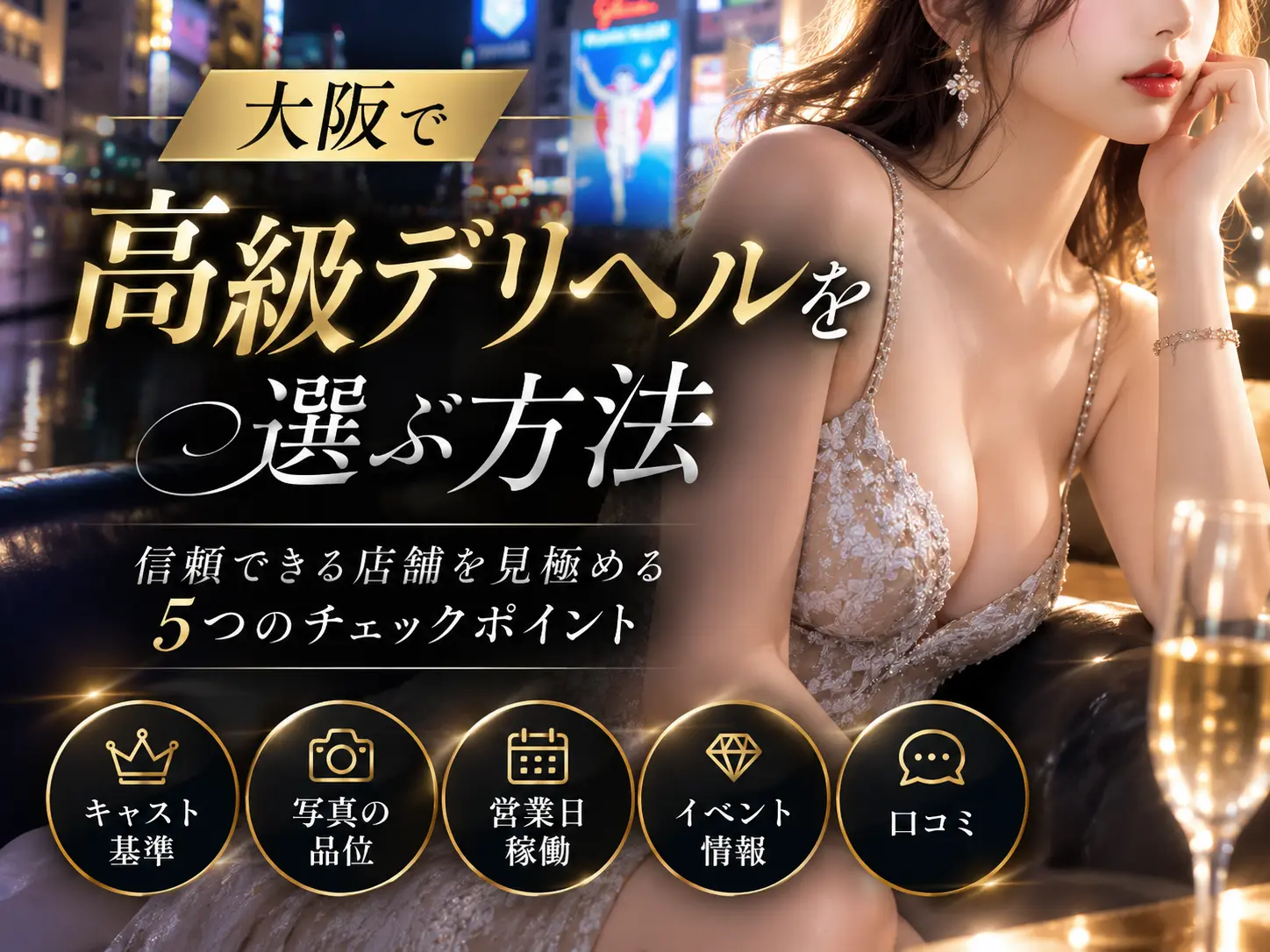大阪で高級デリヘルを選ぶ方法｜信頼できる店舗を見極めるための5つのチェックポイント
